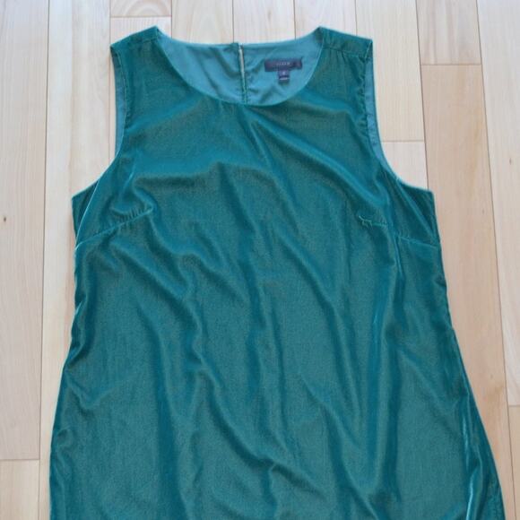 J Crew Green Shift Midi Dress - Picture 2 of 4